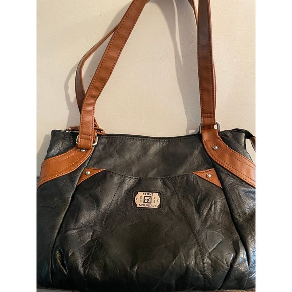 Stone Mountain Leather Handbag  13x 10  #962 - Picture 2 of 5